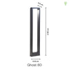 Ghost LED utomhus trädgårdslampa 80cm