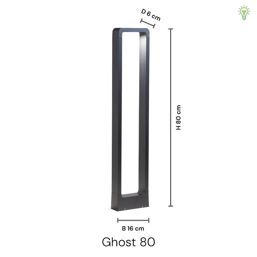 Ghost LED utomhus trädgårdslampa 80cm