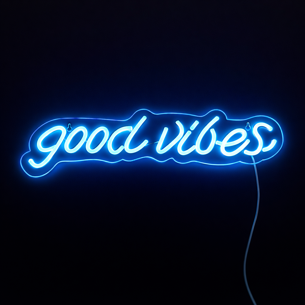 Lightish Good Vibes Neon vägglampa