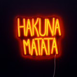 Hakuna Matata Neon Væglampe