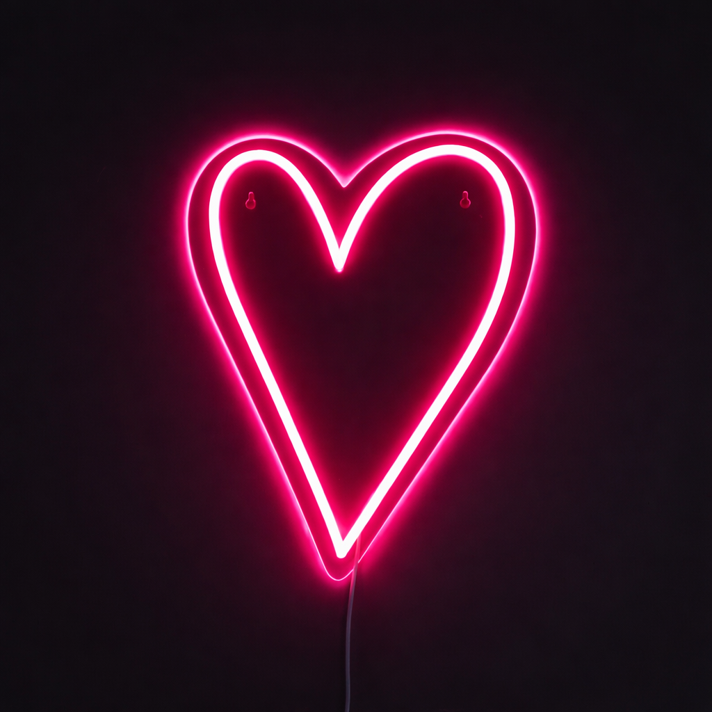 Heart Neon Væglampe