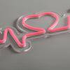 Heartbeat Neon Væglampe Pink