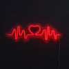 Heart Beat Red Neon Væglampe