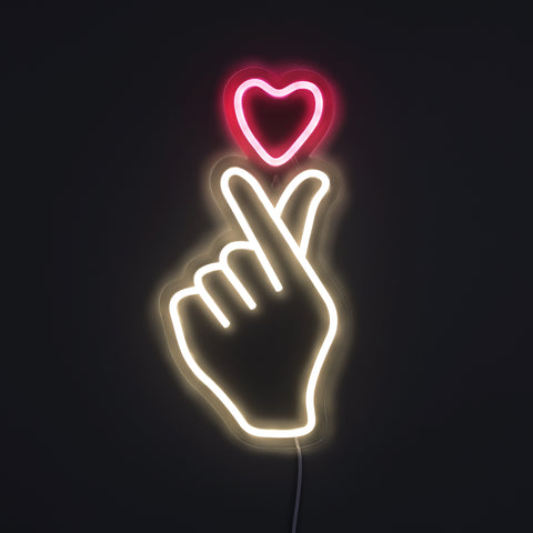 Heart Sign Neon Væglampe