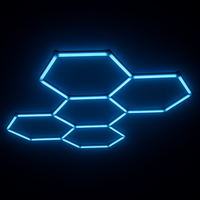 Hexagon Garage LED 5-Set RGB-Lightish-OutletLamper.dk