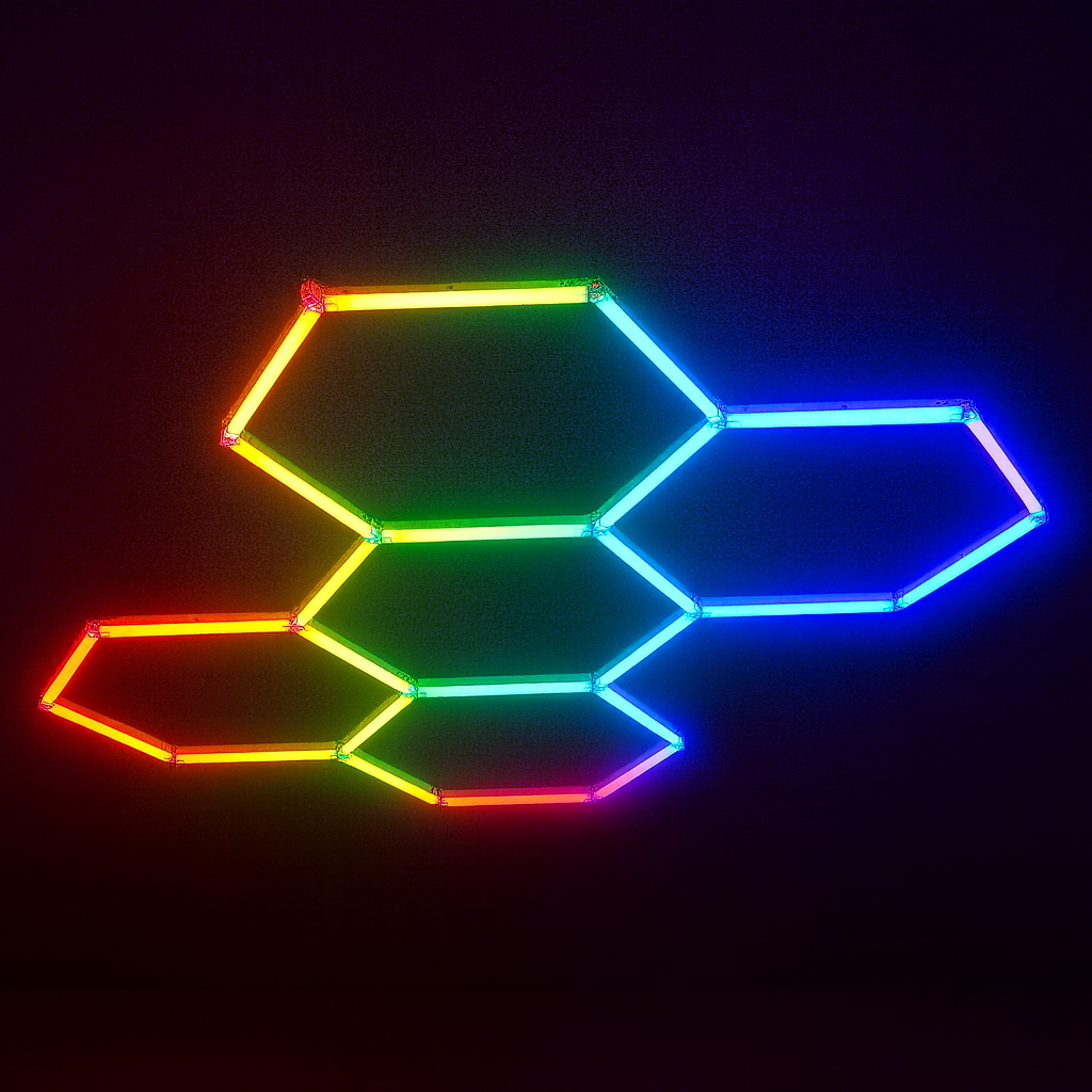 Hexagon Garage LED 5-Set RGB-Lightish-OutletLamper.dk