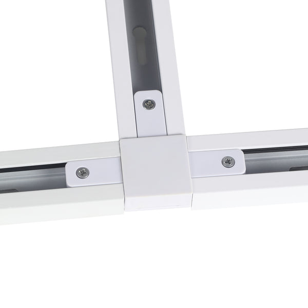 T-Vinkel Strømskinne 1-Faset Hvid