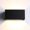 Cube Wide IP65 12W Udendørs Væglampe Sort