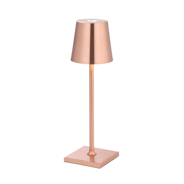 Garda Mini 24cm Trådløs Bordlampe IP54 Kobber