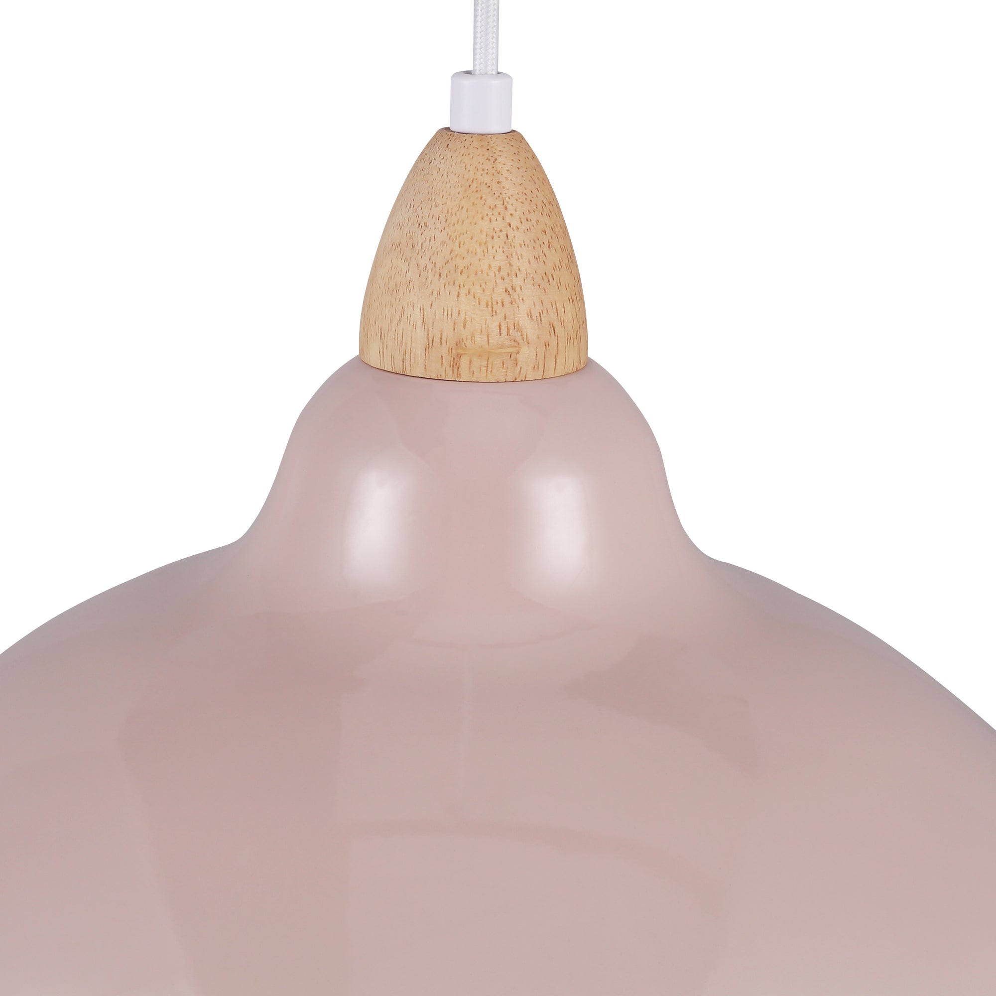 Oak Pendel Ø35 Glossy Beige Pink-Nordic Seasons-OutletLamper.dk