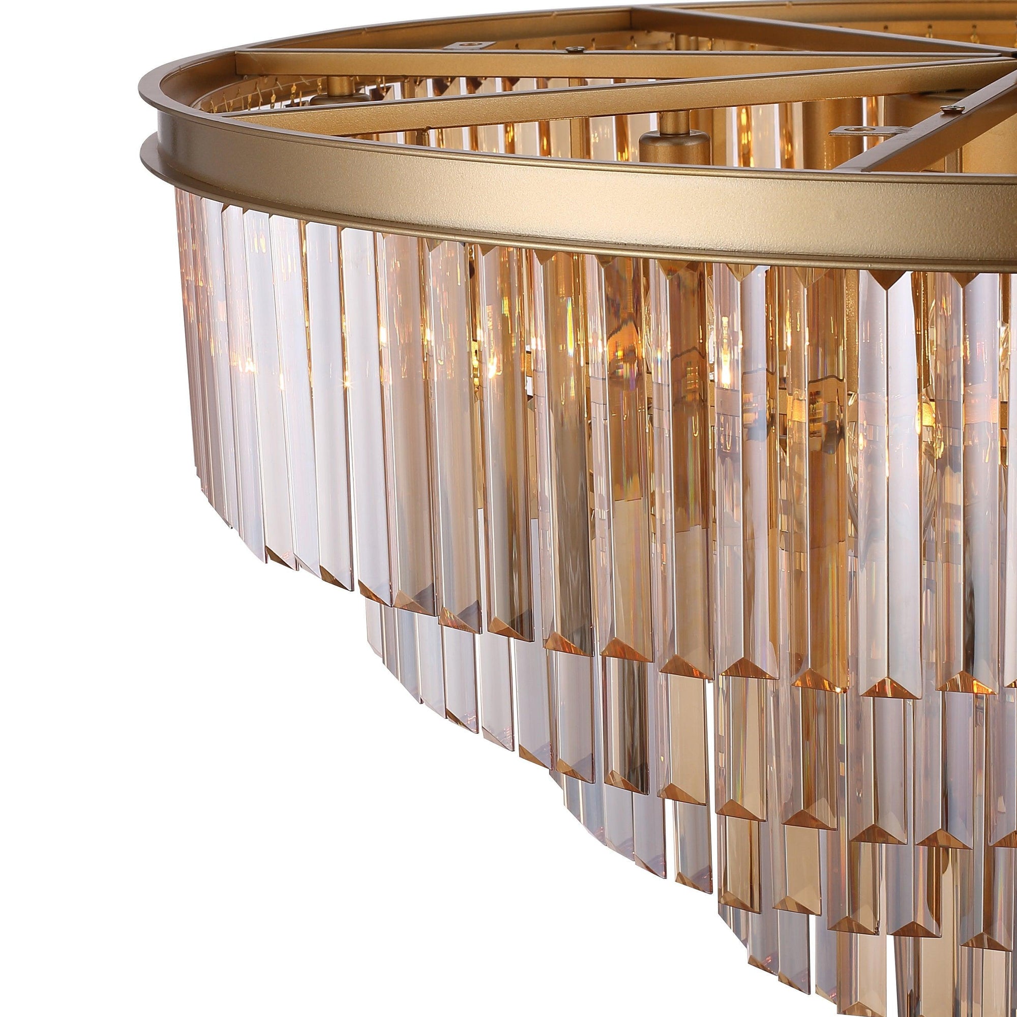 Santorini Lysekrone Ø80 Amber-Nordic Seasons-OutletLamper.dk
