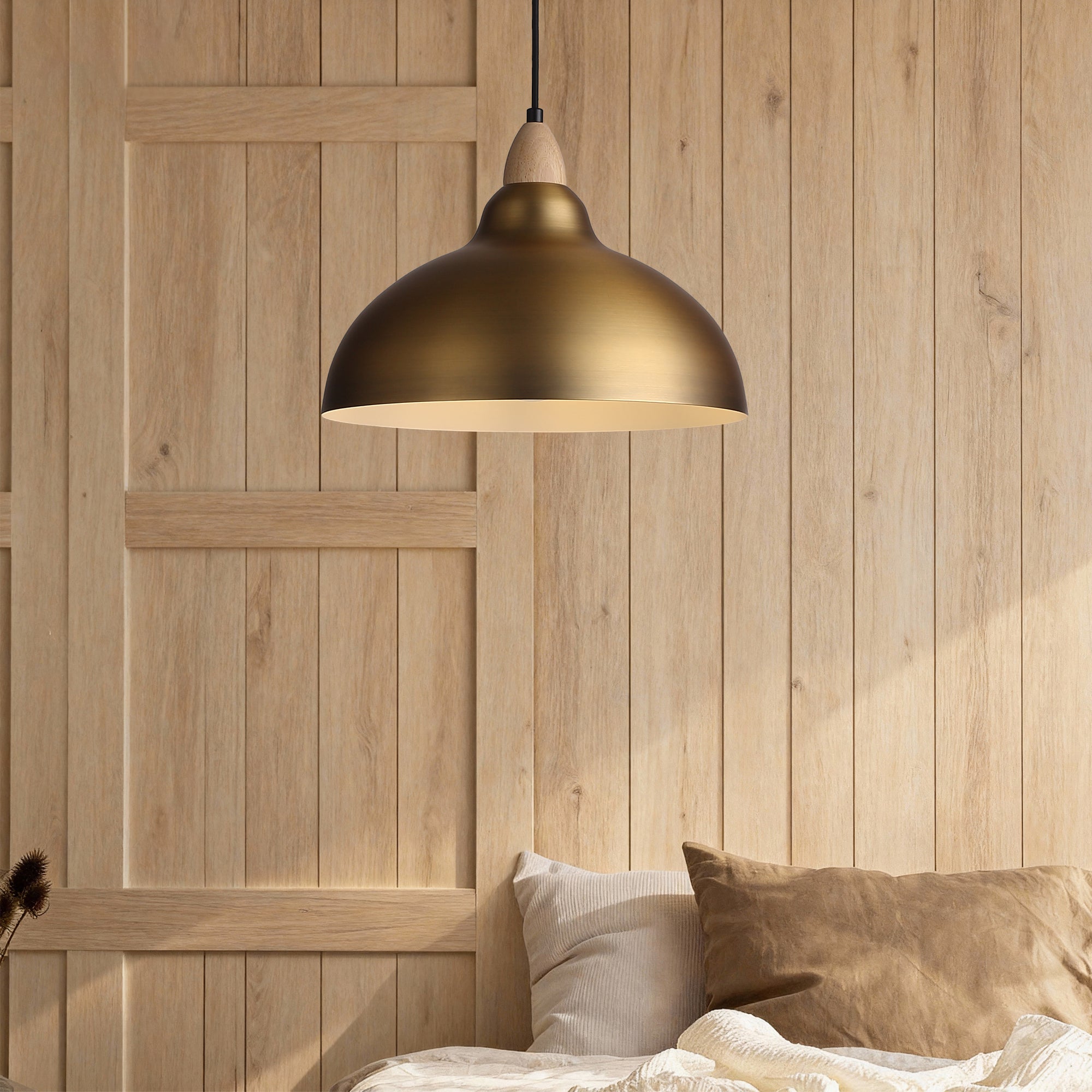 Oak Pendel Ø35 Børstet Messing-Nordic Seasons-OutletLamper.dk