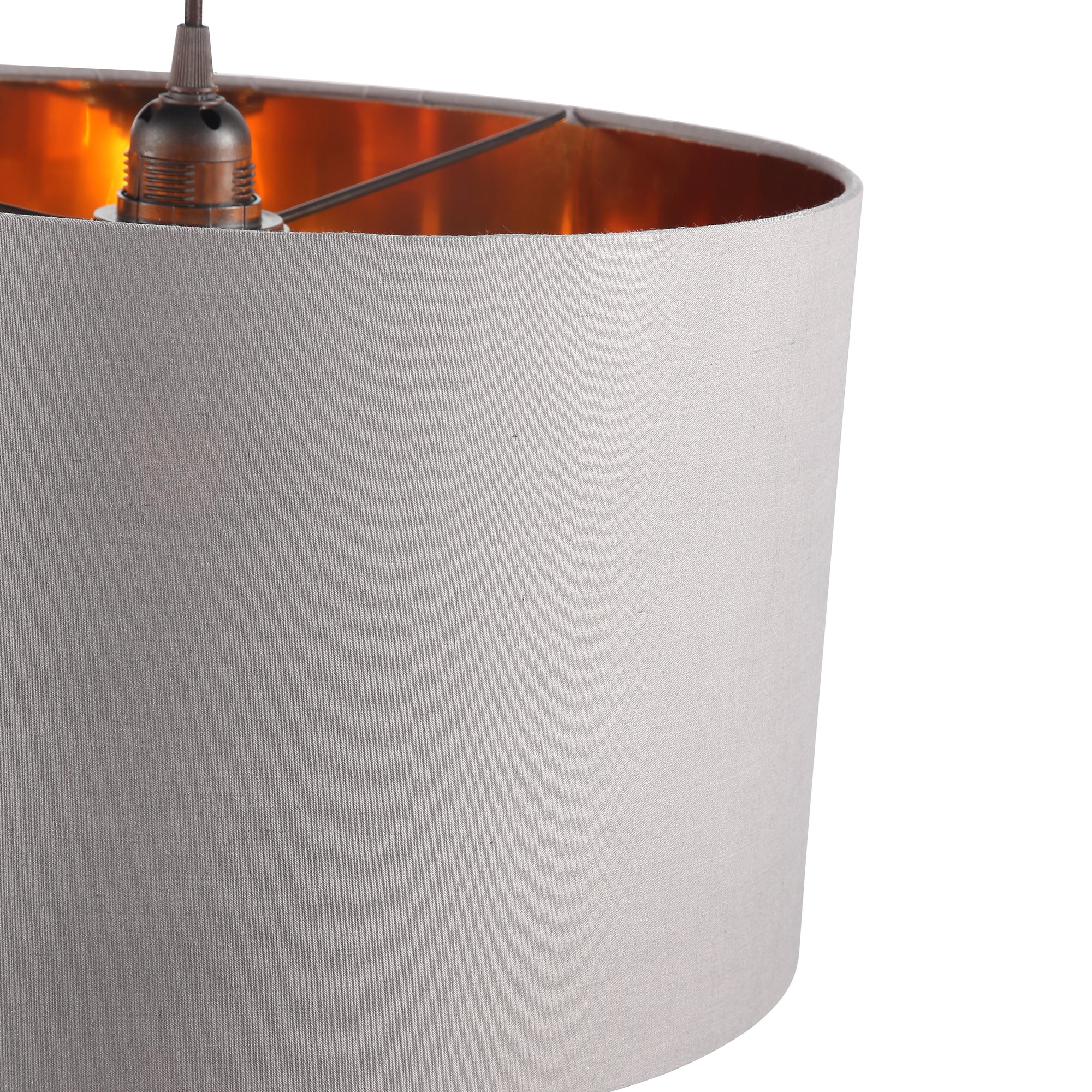 Drum Pendel Ø40 Grå/Messing-ShadesbyCPH-OutletLamper.dk