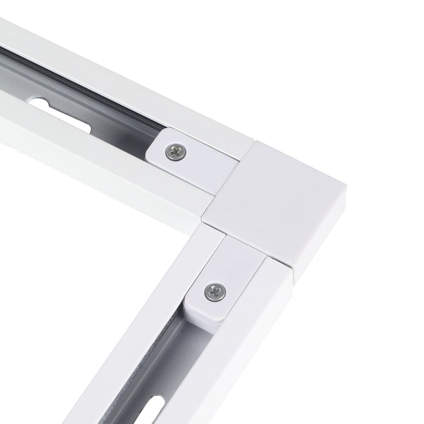 Vinkel Strømskinne 1-Faset Hvid