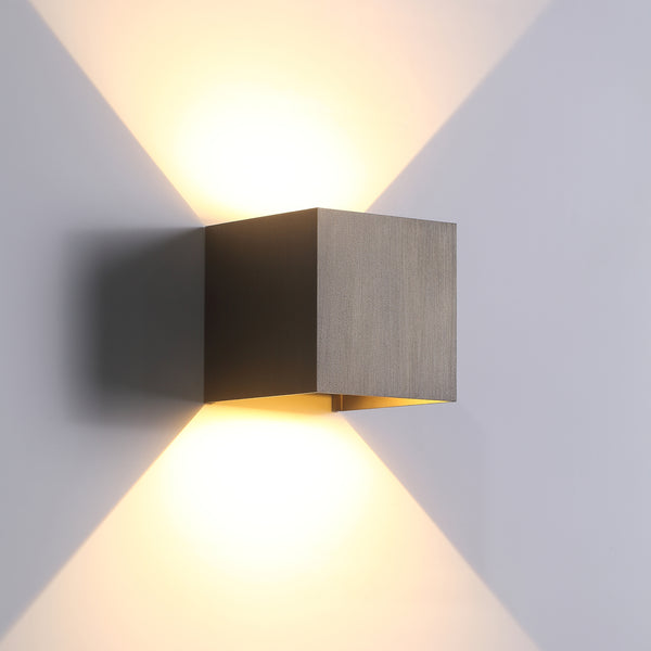 LED Vägglampa IP65 6W Utomhus Svart