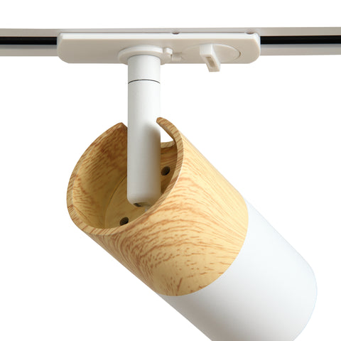 Noda Skinnespot GU10 Hvid/Træ