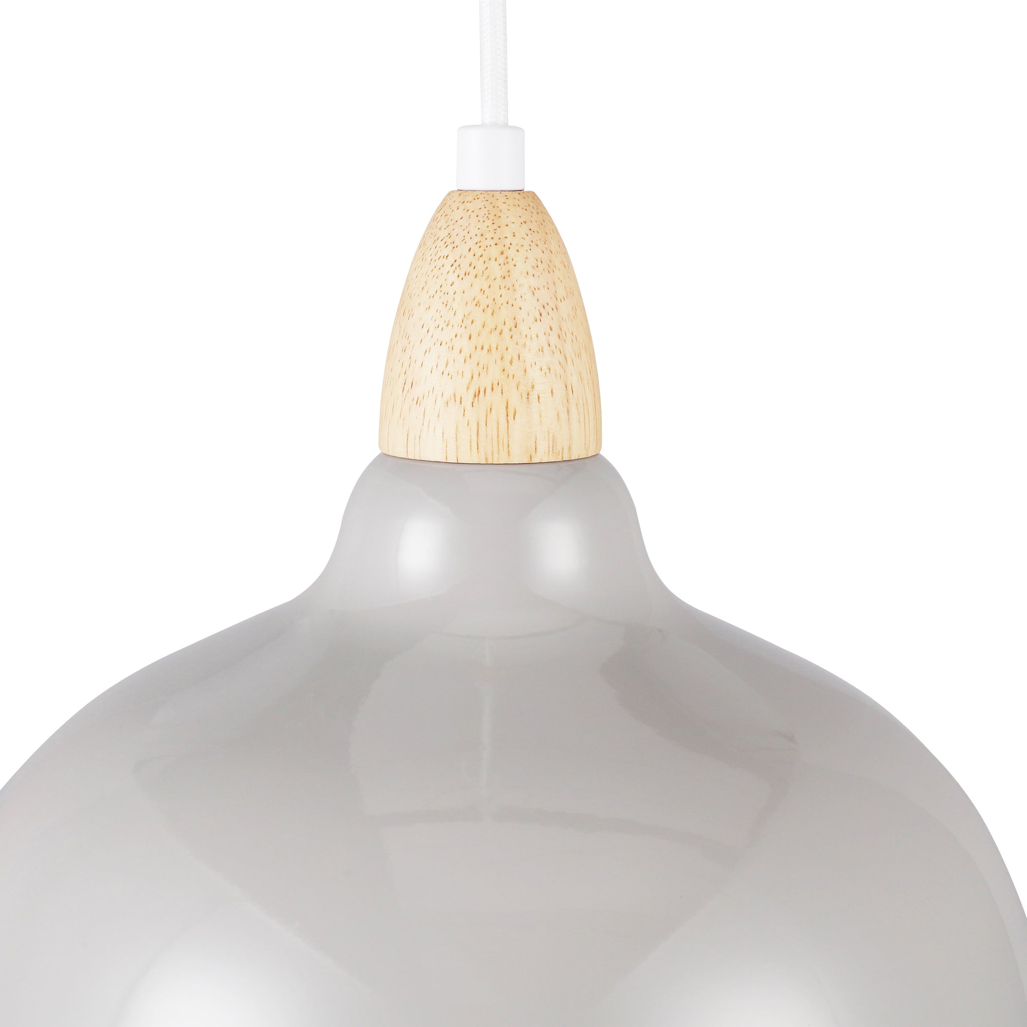 Oak Pendel Ø24 Glossy Grå-Nordic Seasons-OutletLamper.dk