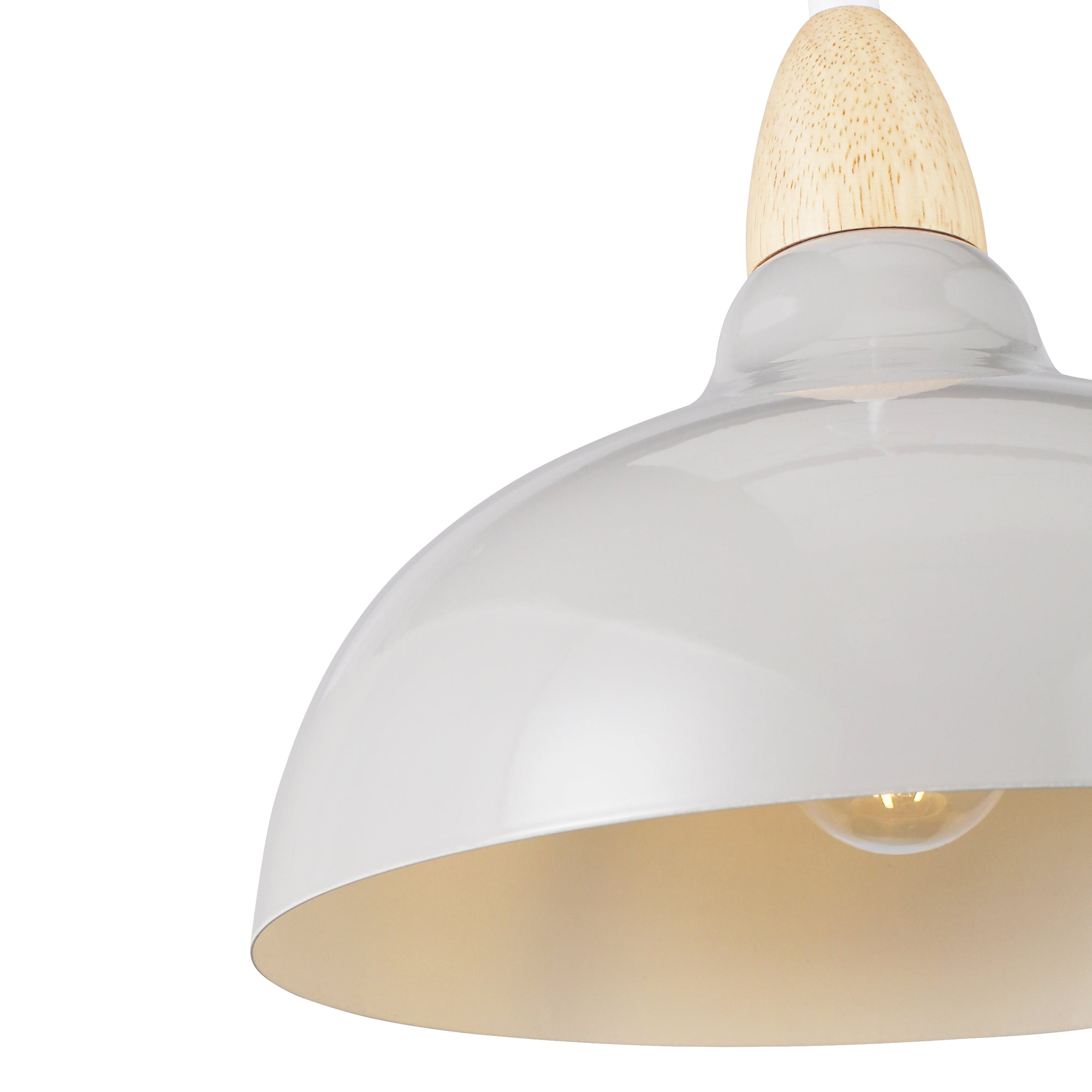 Oak Pendel Ø24 Glossy Grå-Nordic Seasons-OutletLamper.dk