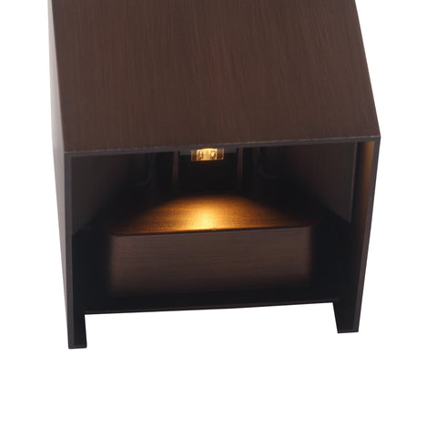 LED Vägglampa IP65 6W Utomhus Svart