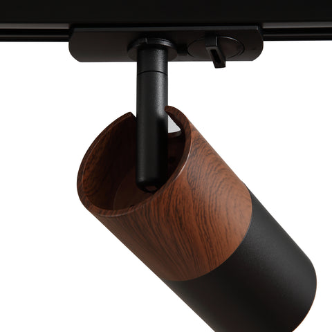 Noda Skinnespot GU10 Sort/Træ