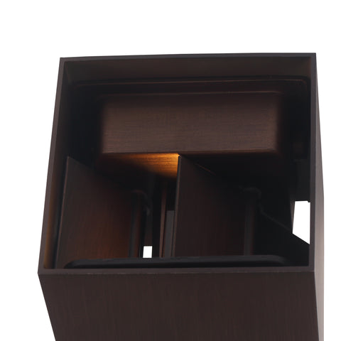 LED Vägglampa IP65 6W Utomhus Svart