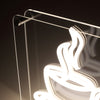 Coffee LED Neon Box Bordlampe