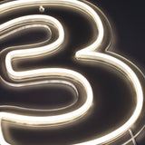 Tal 3 Neon Væglampe-Lightish-OutletLamper.dk