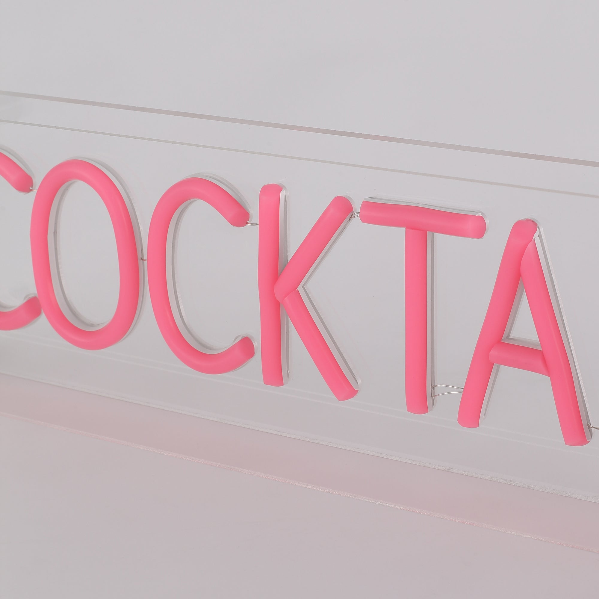 Cocktails LED Neon Box Bordlampe-Lightish-OutletLamper.dk
