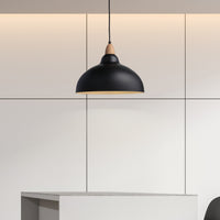 Oak Pendel Ø35 Lyst Træ/Sort-Nordic Seasons-OutletLamper.dk