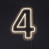 Tal 4 Neon Væglampe-Lightish-OutletLamper.dk
