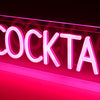 Cocktails LED Neon Box Bordlampe