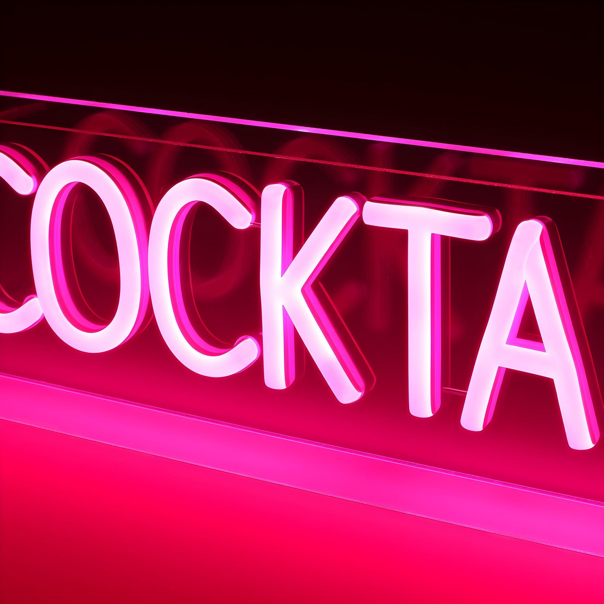 Cocktails LED Neon Box Bordlampe-Lightish-OutletLamper.dk