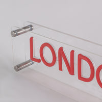 London LED Neon Box Bordlampe-Lightish-OutletLamper.dk