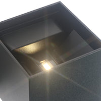 LED Væglampe 12W Udendørs Sort-Nordics Pro-OutletLamper.dk
