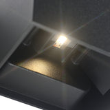 LED Væglampe 12W Udendørs Sort-Nordics Pro-OutletLamper.dk