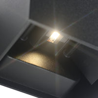 LED Væglampe 12W Udendørs Sort-Nordics Pro-OutletLamper.dk