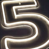 Tal 5 Neon Væglampe-Lightish-OutletLamper.dk