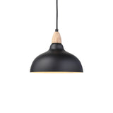 Oak Pendel Ø24 Lyst Træ/Sort-Nordic Seasons-OutletLamper.dk