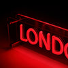 London LED Neon Box Bordlampe