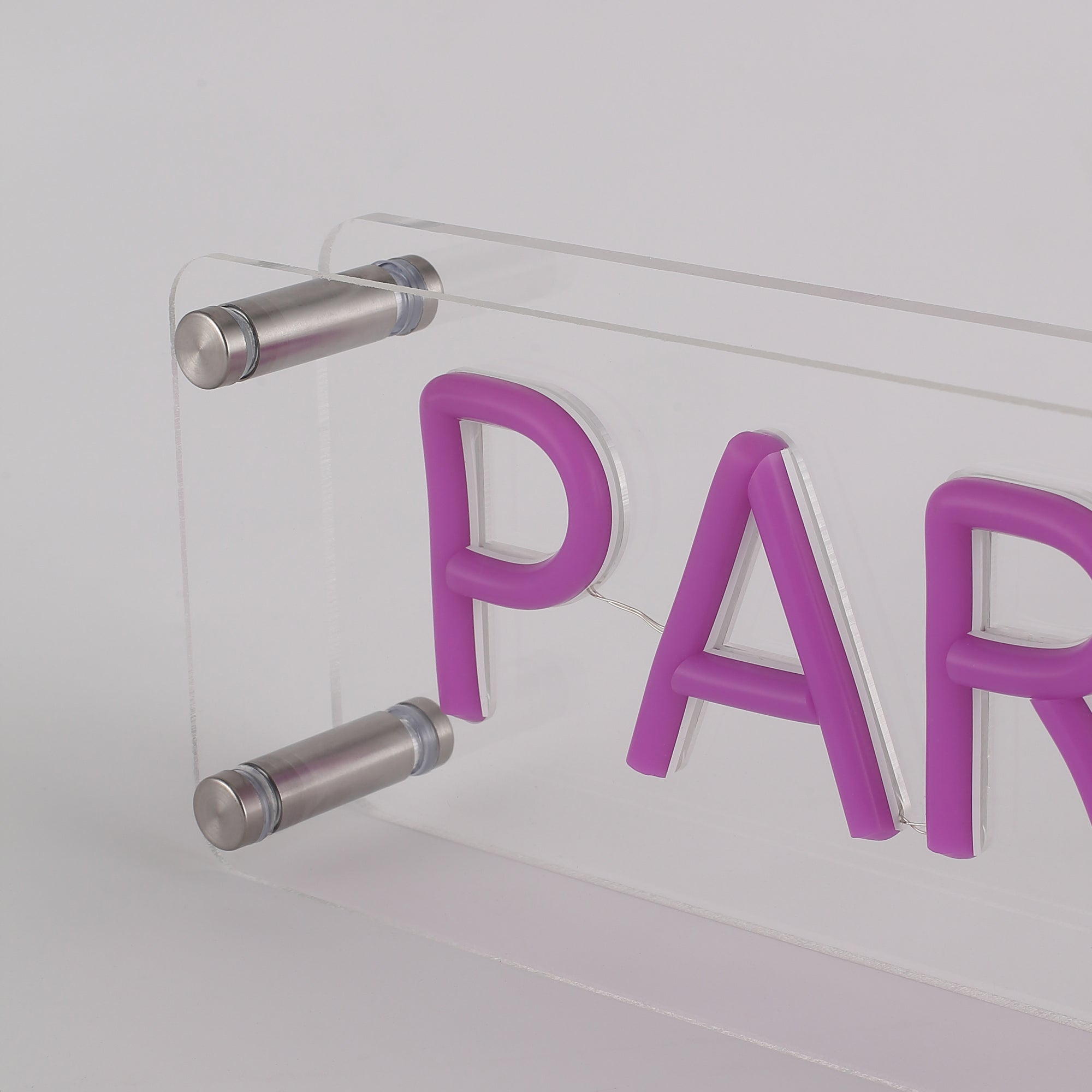 Paris LED Neon Box Bordlampe-Lightish-OutletLamper.dk