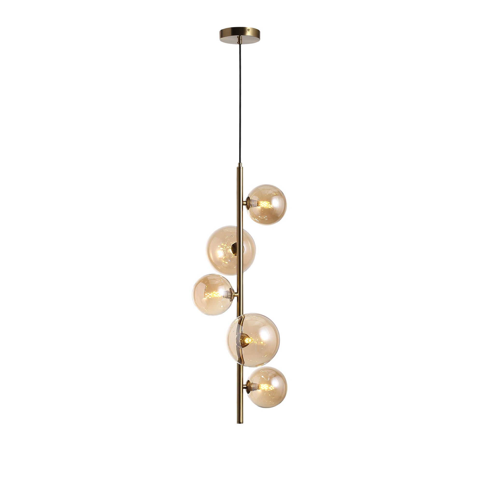 Valencia Hjørnependel Messing/Amber-Nordic Seasons-OutletLamper.dk