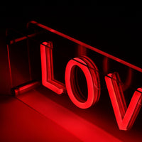 LOVE LED Neon Box Bordlampe-Lightish-OutletLamper.dk