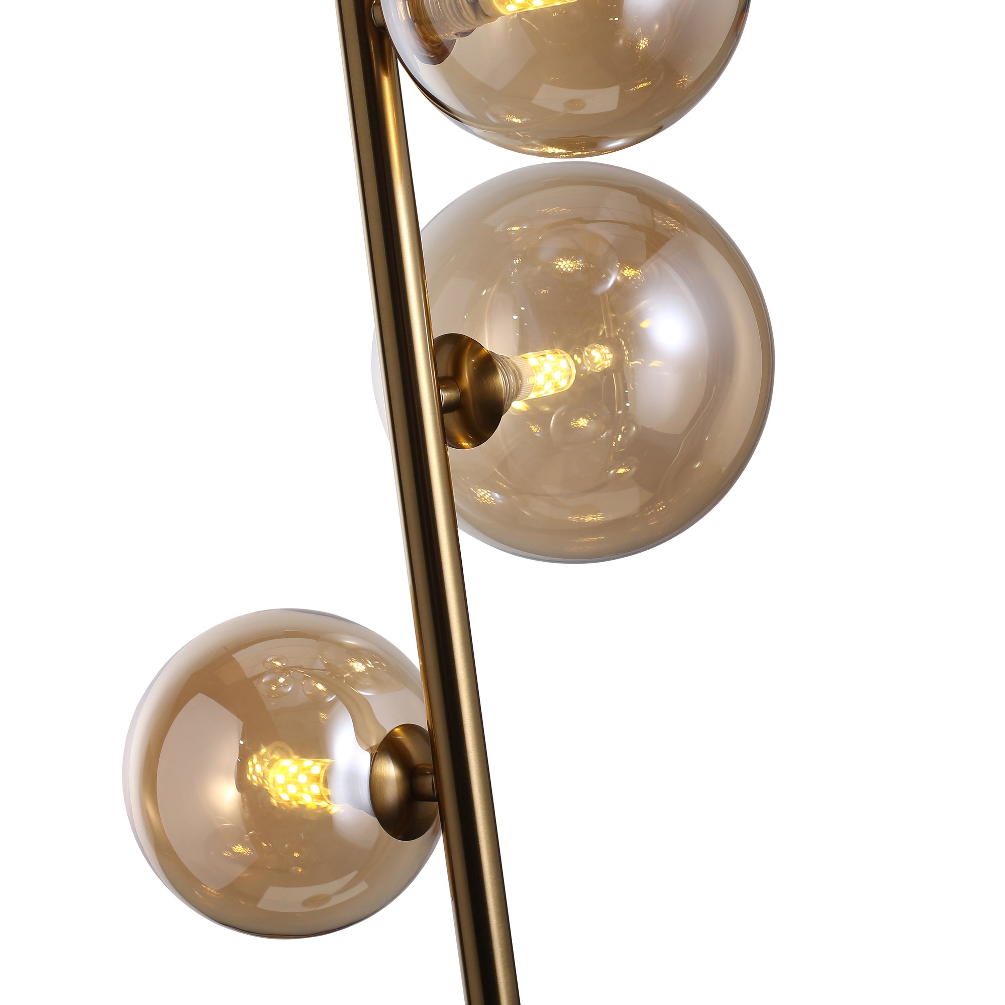 Valencia Gulvlampe Messing/Amber-Nordic Seasons-OutletLamper.dk