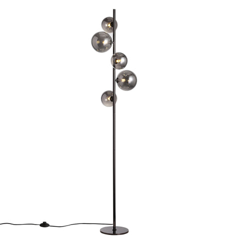 Valencia Gulvlampe Titanium/Smoke