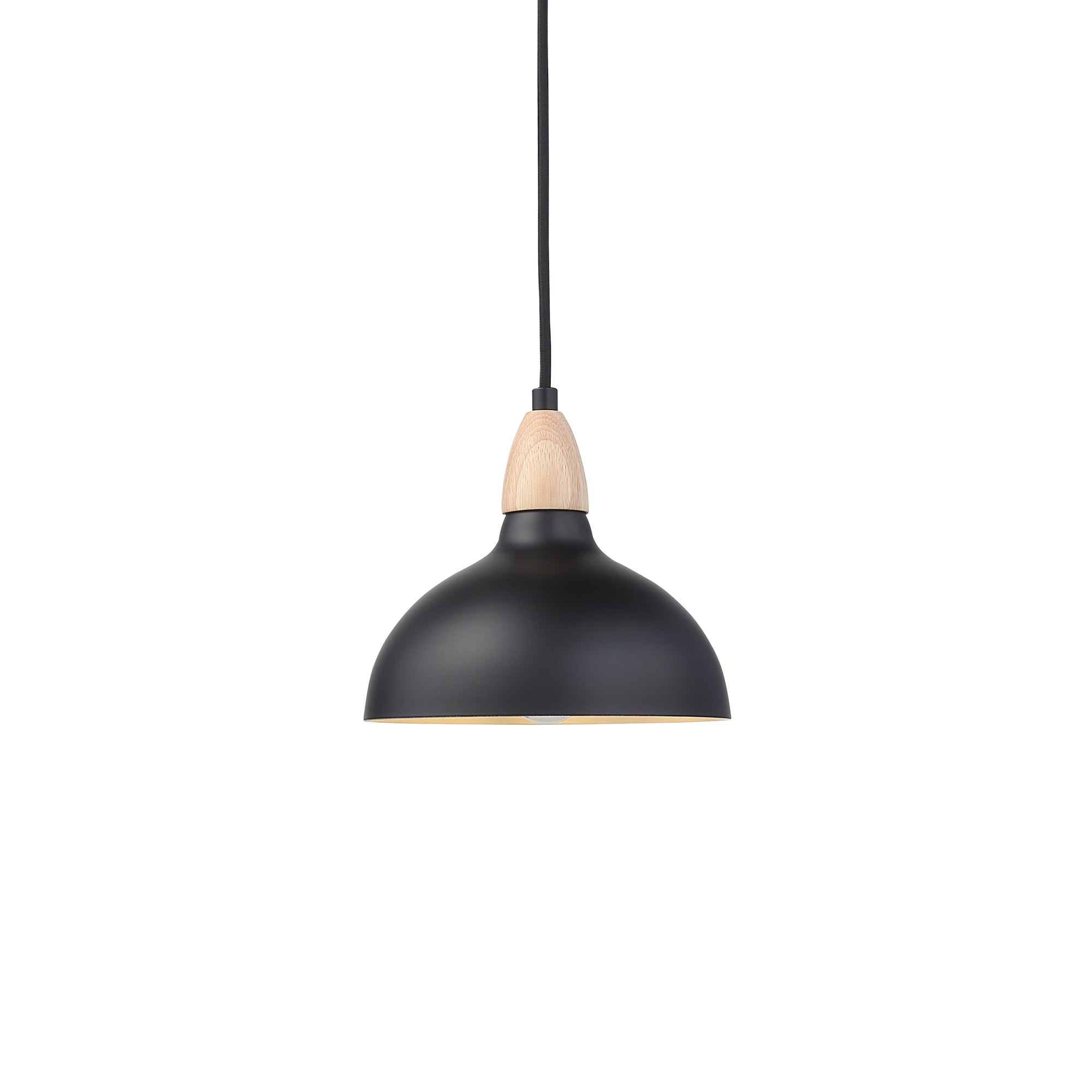 Oak Pendel Ø19 Lyst Træ/Sort-Nordic Seasons-OutletLamper.dk