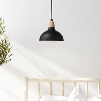 Oak Pendel Ø19 Lyst Træ/Sort-Nordic Seasons-OutletLamper.dk