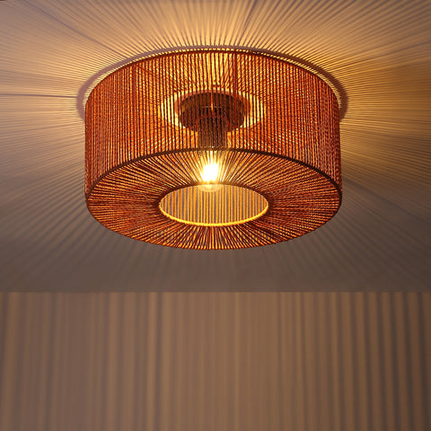 Braided Loftlampe Ø46 Earth Red