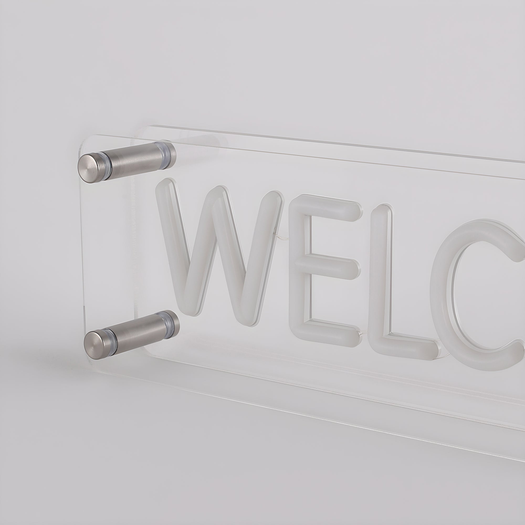 Welcome LED Neon Box Bordlampe-Lightish-OutletLamper.dk