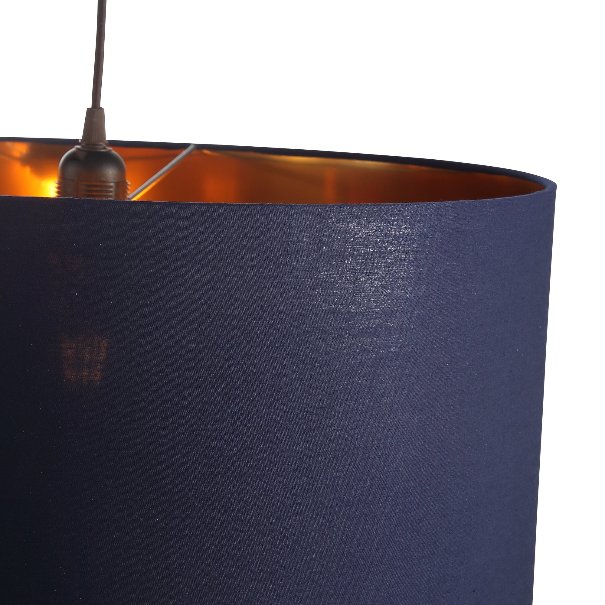 Drum Pendel Ø50 Blå/Messing-ShadesbyCPH-OutletLamper.dk