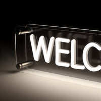 Welcome LED Neon Box Bordlampe-Lightish-OutletLamper.dk